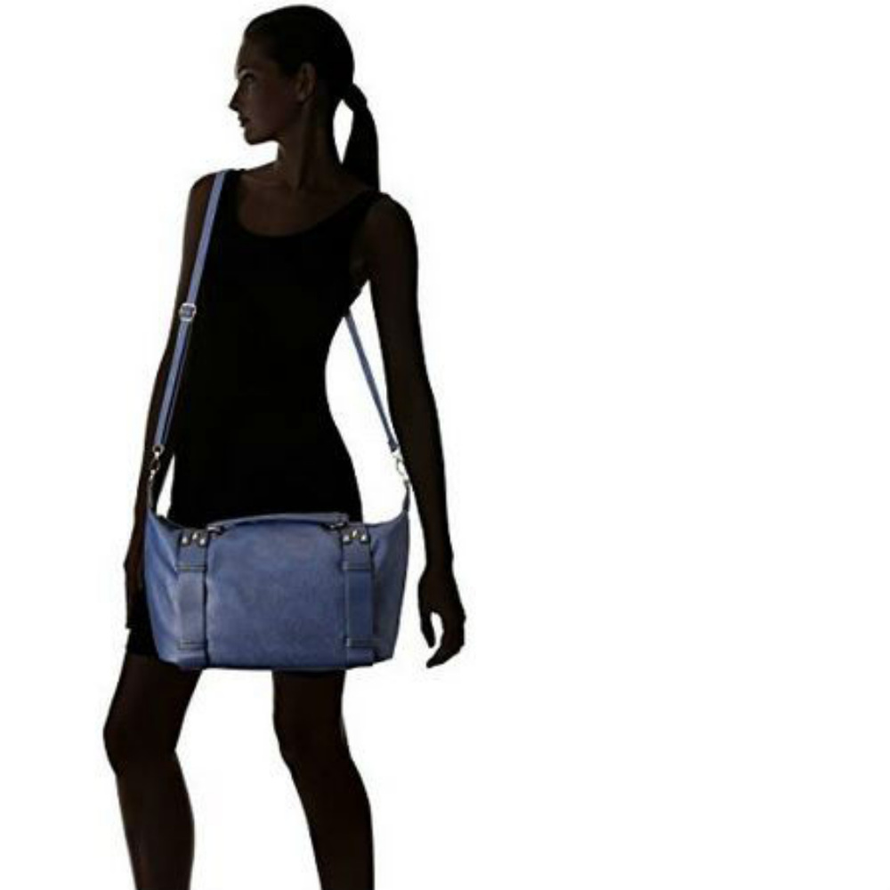 MG collection Bowler Tote Bag, Navy one size - Picture 6 of 6